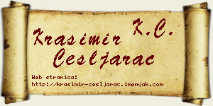 Krasimir Češljarac vizit kartica